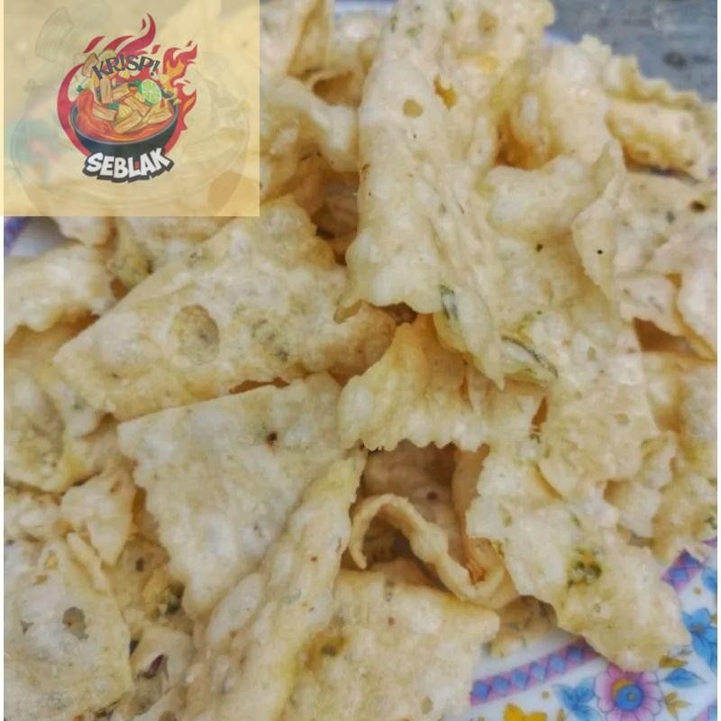 

Seblak krispi Arisah /Keripik bawang /Kulit pangsit goreng 100gr