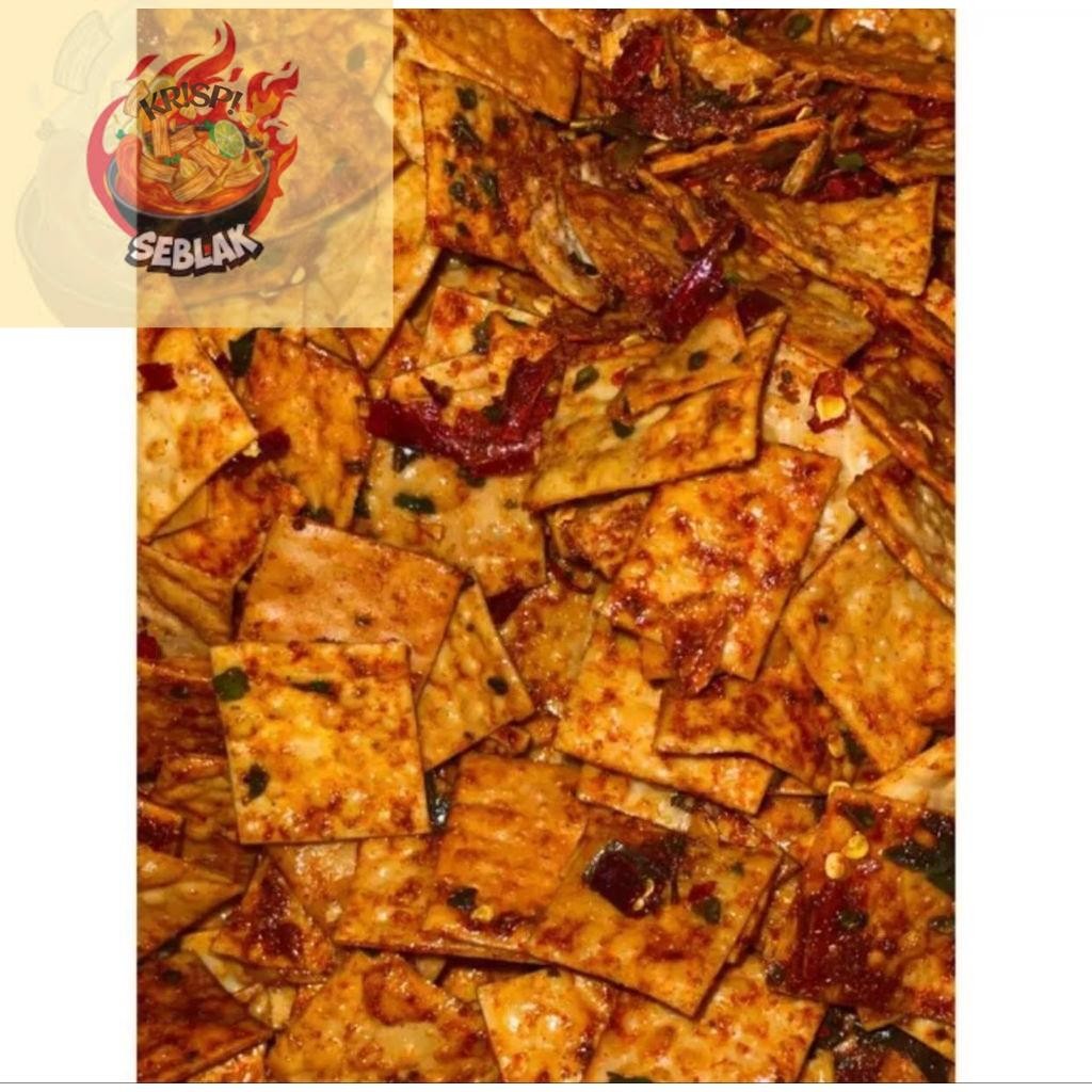 

Seblak krispi Pangsit pedas dan Pangsit original extra daun jeruk 1kg