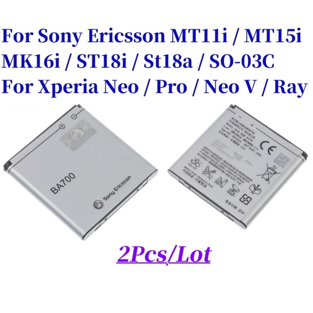 1-2pcs Original BA700 Li-ion Battery For Sony Ericsson MT11i MT15i MK16i ST18i St18a SO-03C For Xper