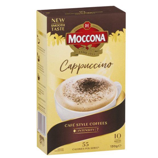 

Moccona Coffee Sachets Cappuccino 10 Pack