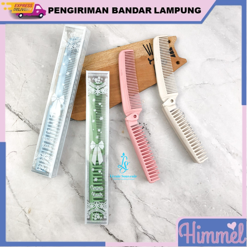 Souvenir Pernikahan Sisir Lipat Souvenir Pesta Souvenir Murah Souvenir Sisir Double HIMMEL SOUVENIR