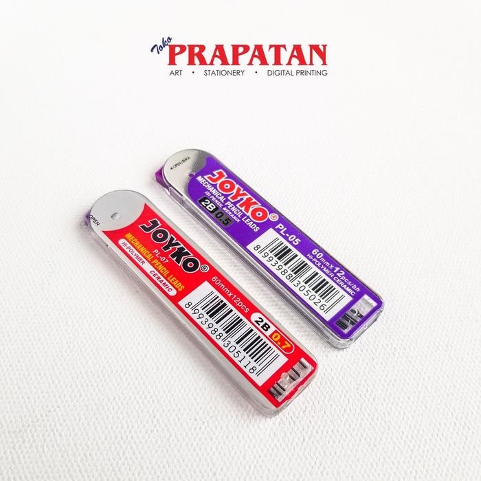 

Joyko Mechanical Pencil Lead Refill Isi PL 0.5 0.7 2B | Isi Pensil Mekanik - PL-05