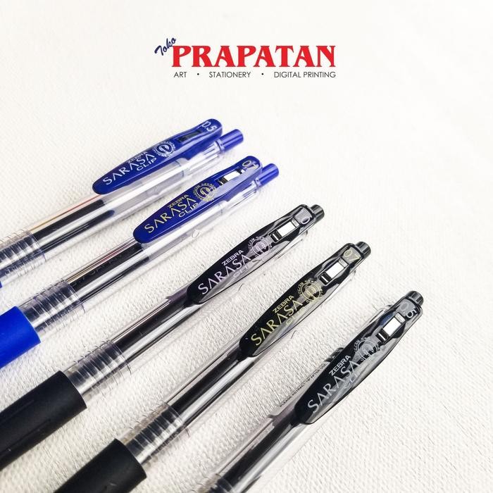 

Pulpen Gel Zebra Sarasa Hitam & Biru 0.5/0.7/1.0 - Hitam, 0.7
