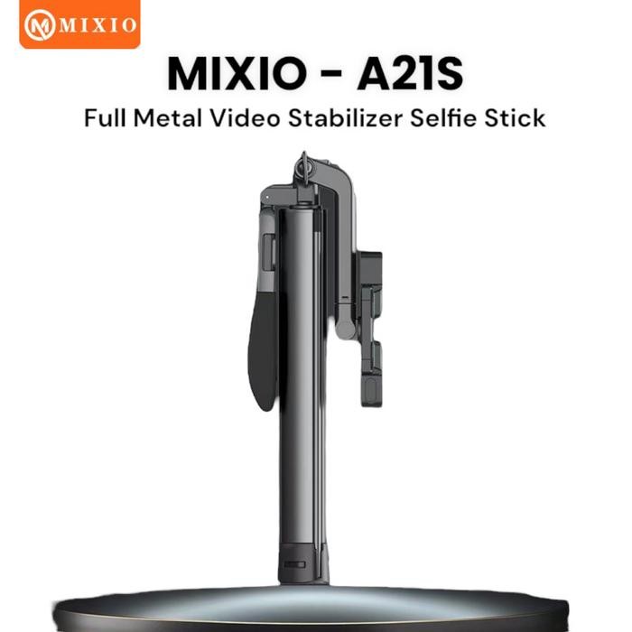 [TERLARIS] MIXIO A21S Tongsis 1.8M Bluetooth / Selfie Stick tablet Tripod 180cm - A21S - 1.8M