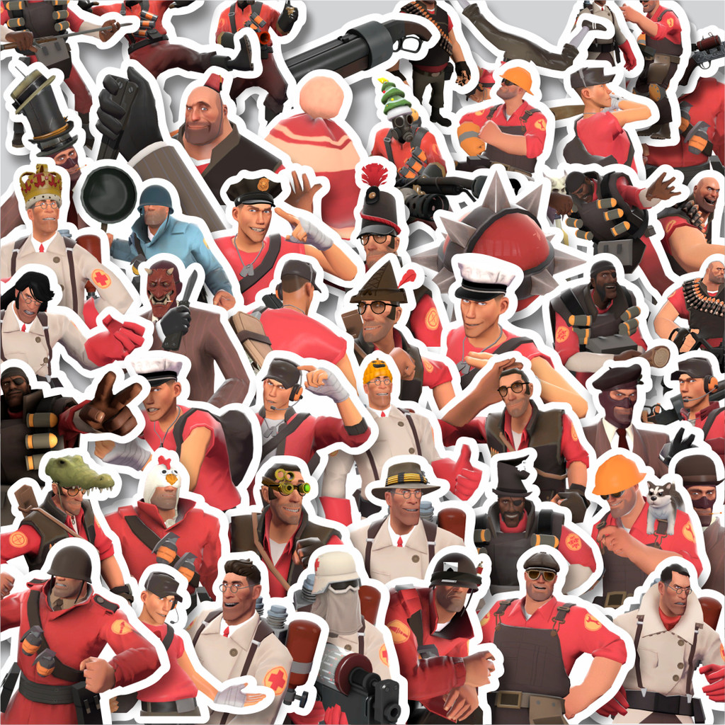 

Stiker Cutting Pack Stiker Game Series Team Fortres Character V3 Isi 100Pcs Series Aesthetic Lucu Keren Untuk Koper Bahan Vynil
