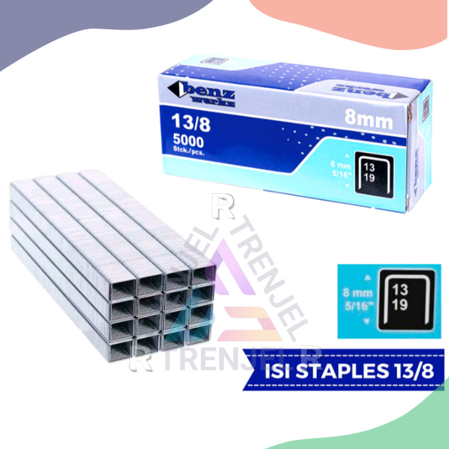 

☆ TRNJLRR ☆ Isi 5000 Refil Staples Tembak BENZ Uk 13/8mm (8mm) - PRODUK TERBARU