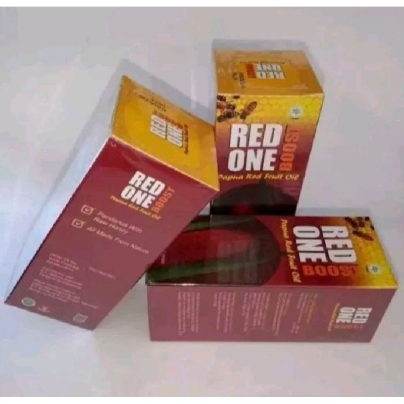 RED ONE BOOST Herbal Alami Kombinasi Madu Mentah Murni dengan Minyak buah Merah Papua