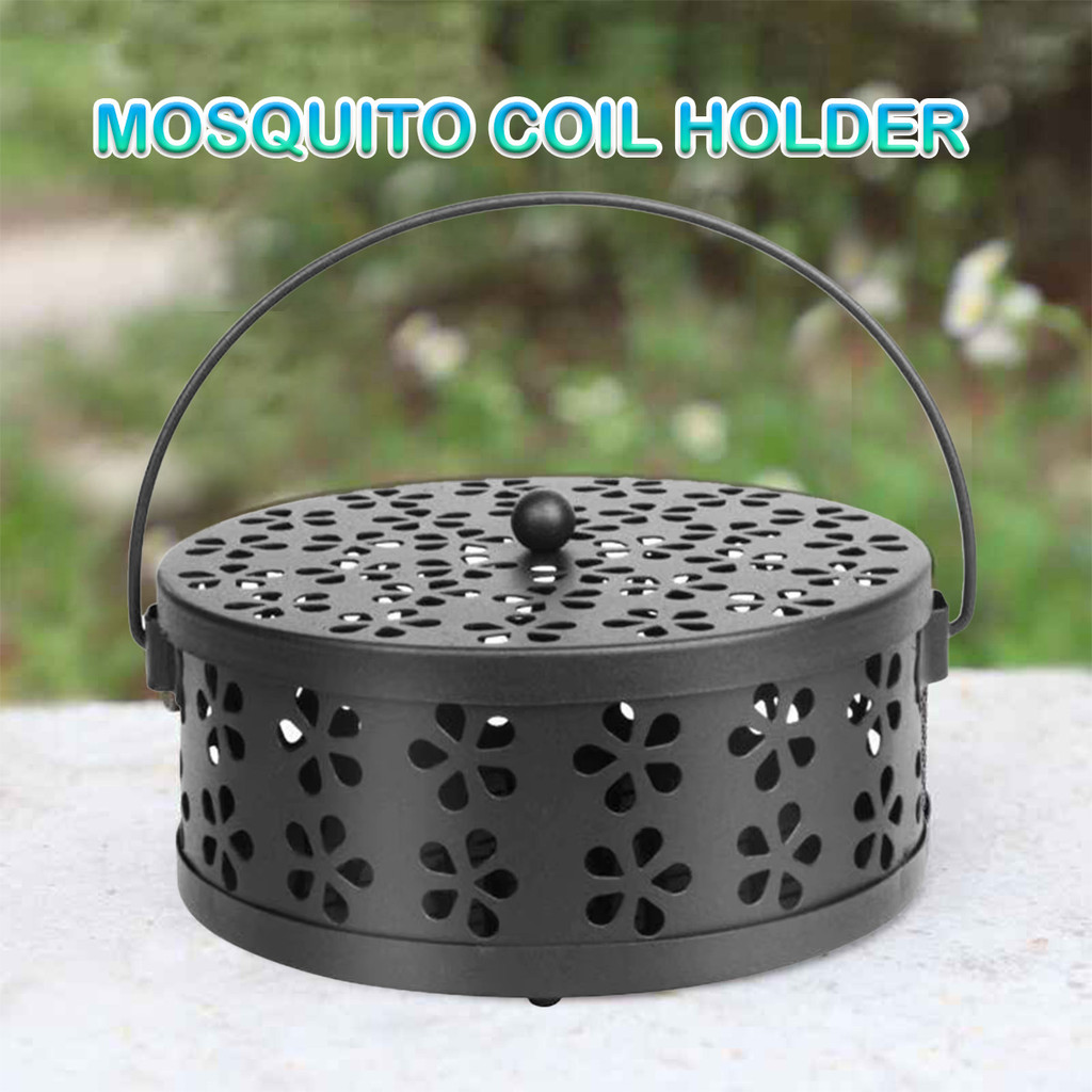 kaleng obat nyamuk Asbak Rokok Penyaring Asap Dupa Multifungsi Buhur Dupa Hitam Portable