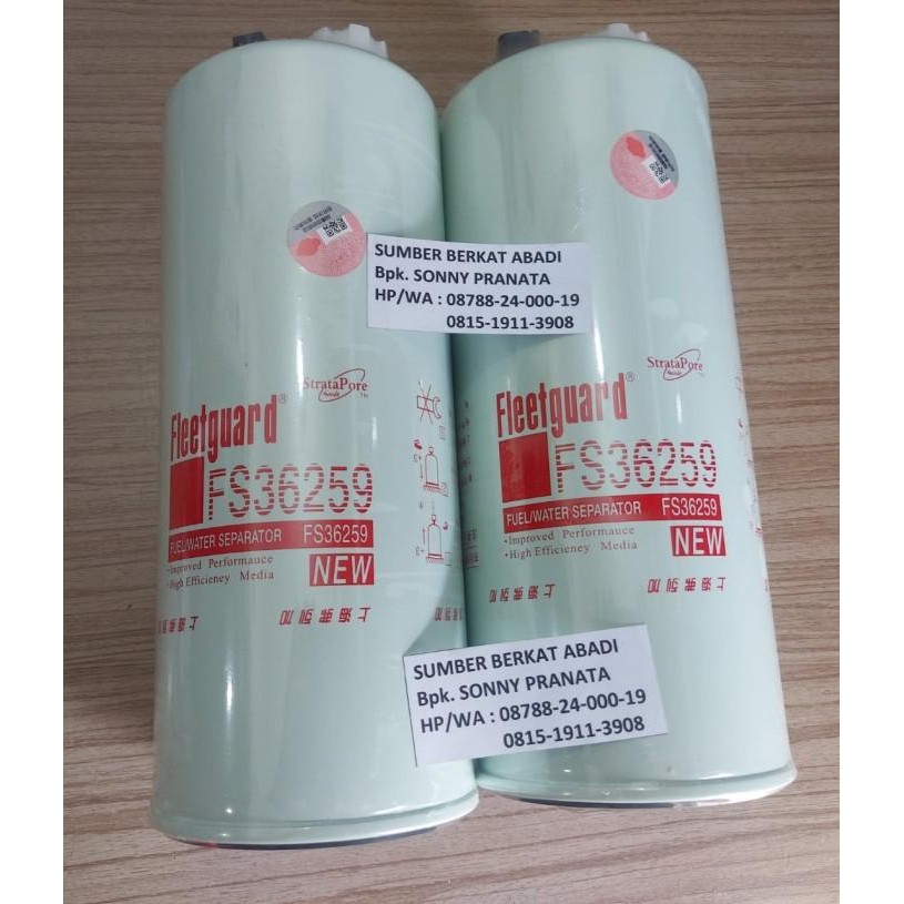 FLEETGUARD FS36259 FS 36259 FS-36259 FS36260 FS 36260 FUEL 4327369