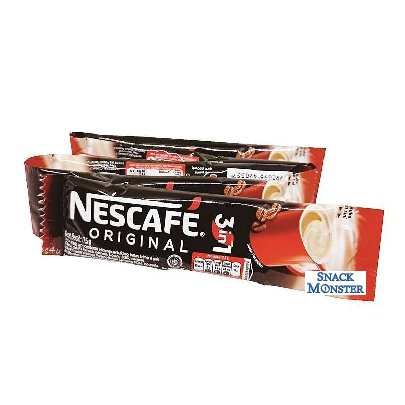 

Kopi Nescafe Original 3 in 1 Renceng - Netto 10 bks x 17.5 gr