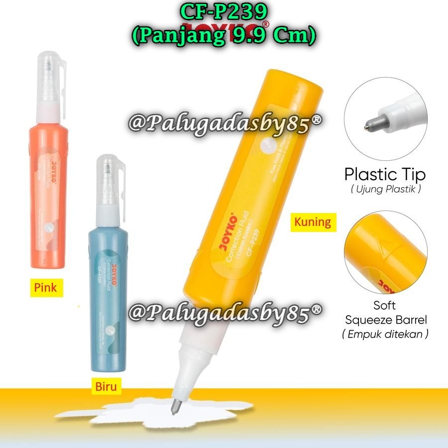

(1 Pak/12) Correction Fluid JOYKO CF-P239 / Cairan Koreksi Penghapus Cair Joyko CF-P239 (Pak/12)
