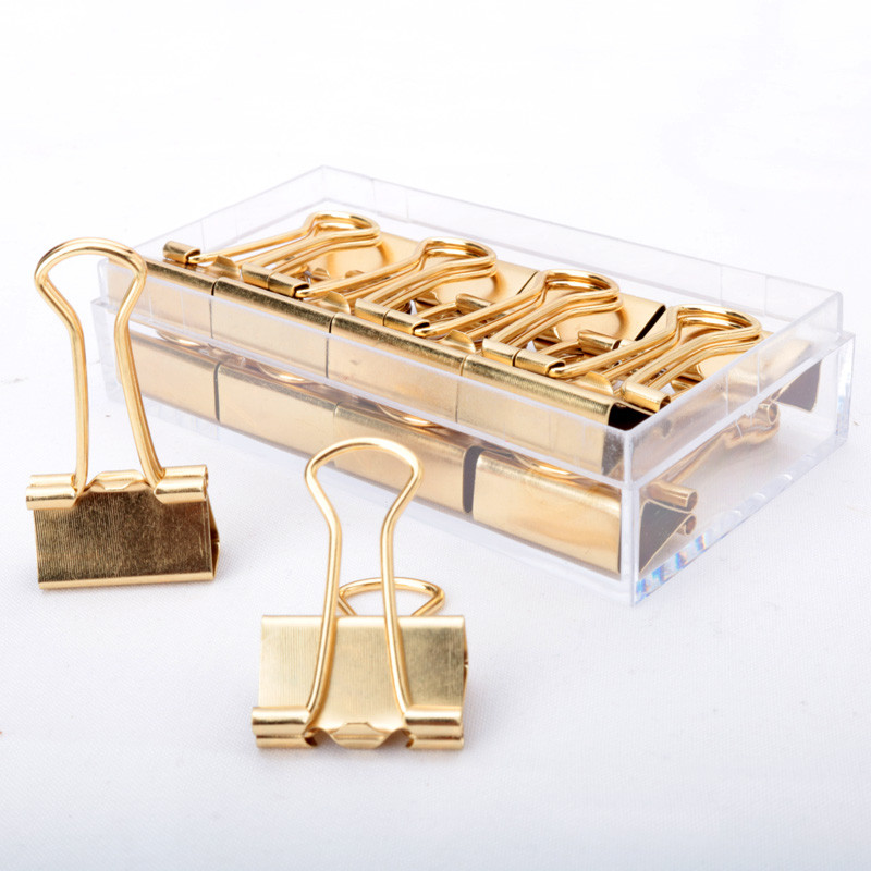 

Gold Metal Dovetail Clip Ticket Collection Office Supplies Office Accessories Paper Clips Para Papel Paper Clip Binder Clips