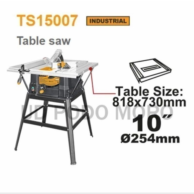 Ingco Table Saw 10 Inch TS15007 Mesin Gergaji Meja 10" TS 15007