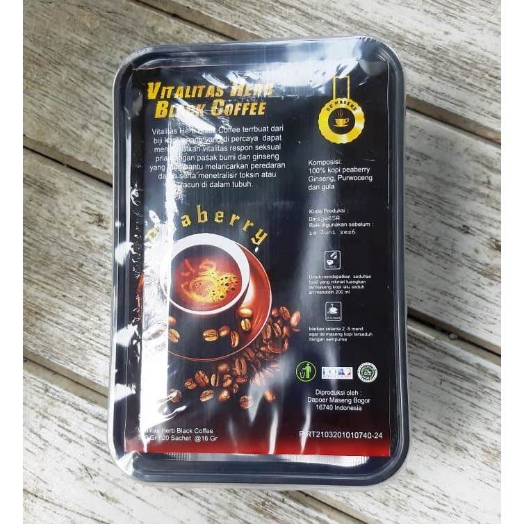 

Peaberry Vitalitas Herb Black Coffee Plus Gula