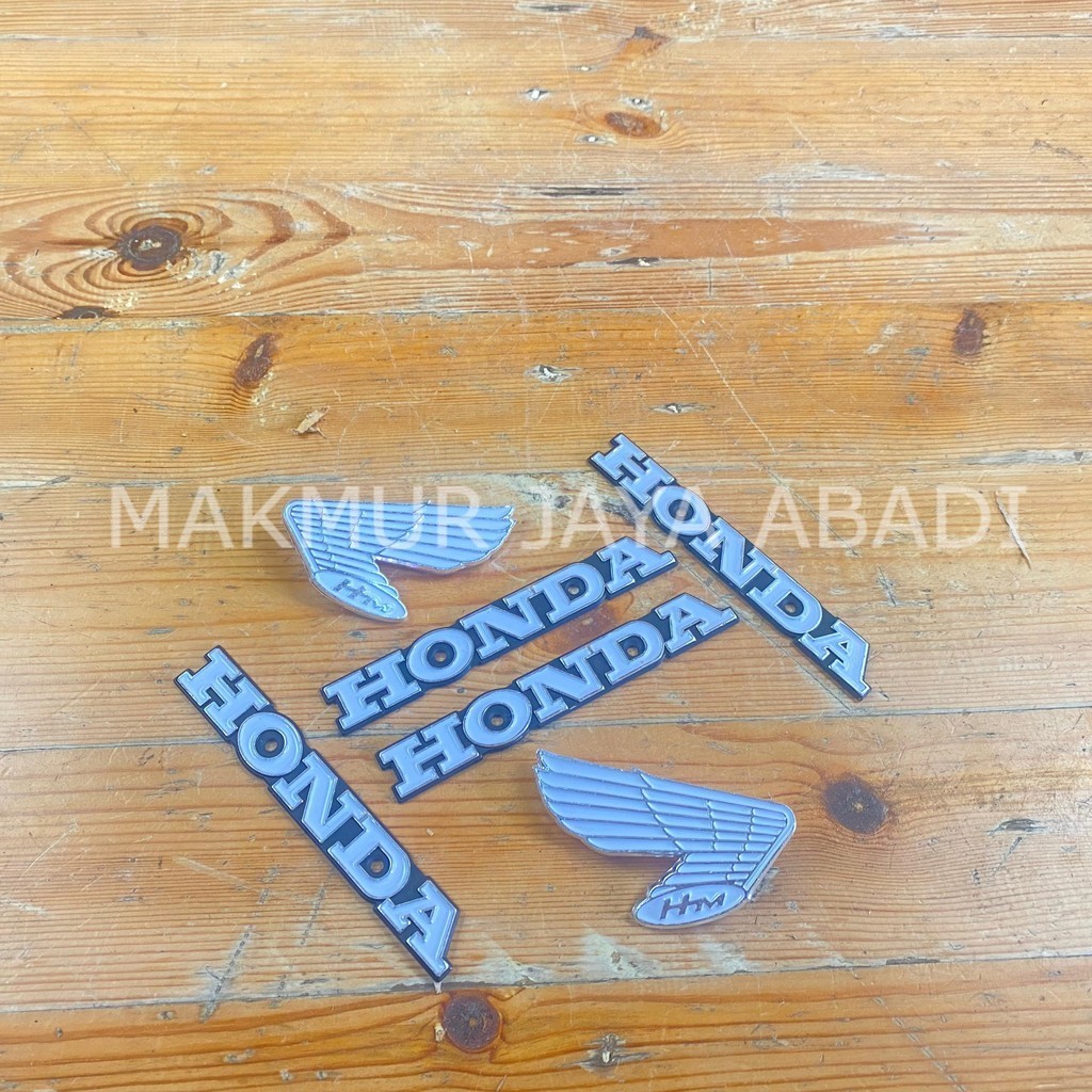 emblem tangki cb gelatik import putih