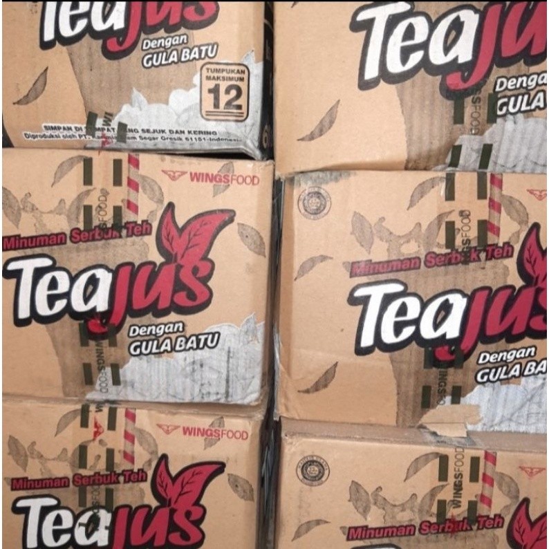Minuman Bubuk Teh Manis Teajus Tea Jus Gula Batu [1 dus]