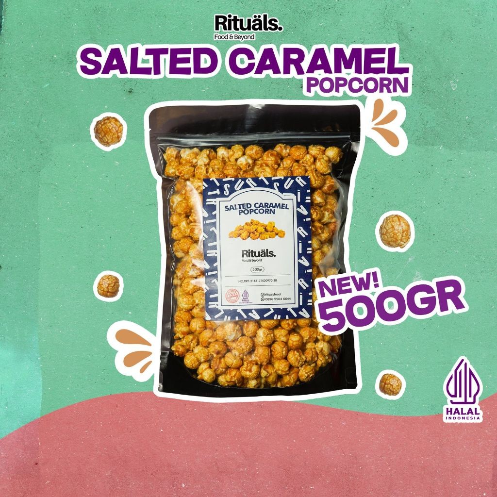 

Rituals Food Salted Caramel Popcorn 500gr ukuran XXL - Homemade by Willy Kun