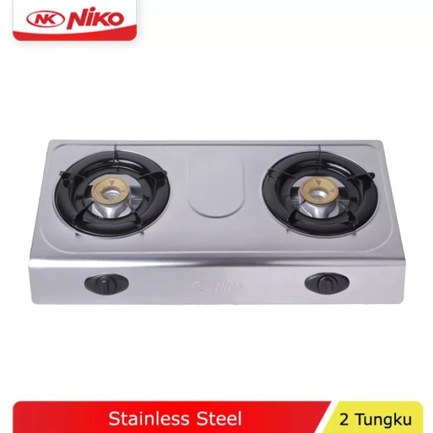 Kompor Gas 2 Tungku Galfalum Niko NK 777 NK777 Gas Stove NK666 NK 666 Stainless Steel