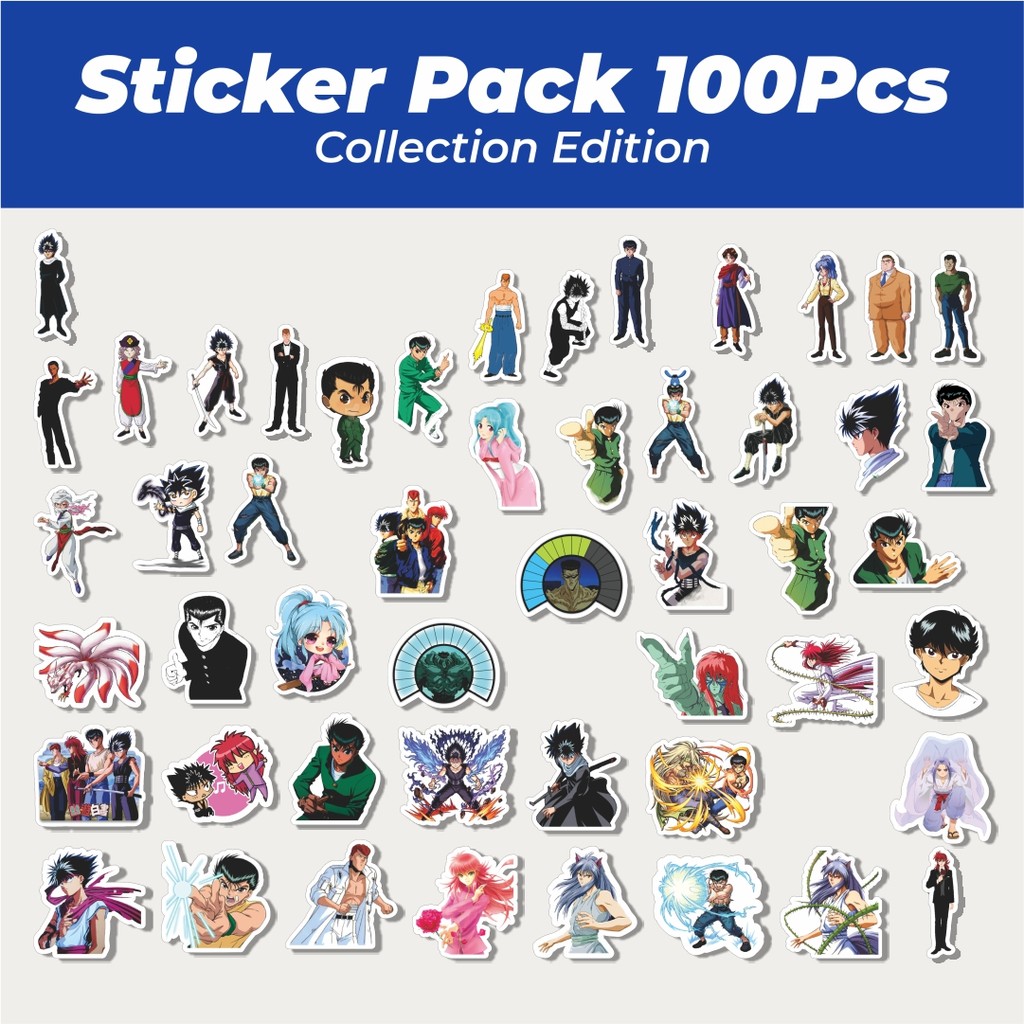 

Hot Stiker Anime Series Yuyu Hakusho Character Mix Lucu Anti Air Stikers Berperekat Waterproof Sticker Decal Buat Motor Helm Buku Journal Koper Casing HP Laptop Botol Minum