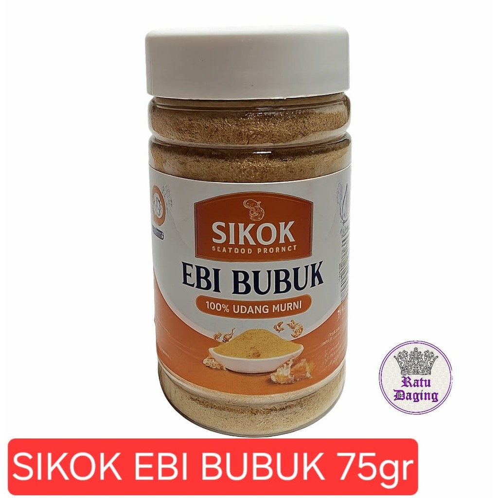 

SIKOK Ebi Bubuk Botol 75gr Ebi Udang Bubuk Khas Bangka Halal