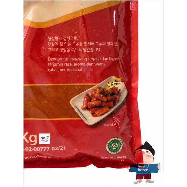 

Promo Jin Red Pepper Powder- Gochugaru For Seasoning -Bubuk Cabai Halus 1 Kg - Halus 1 kg