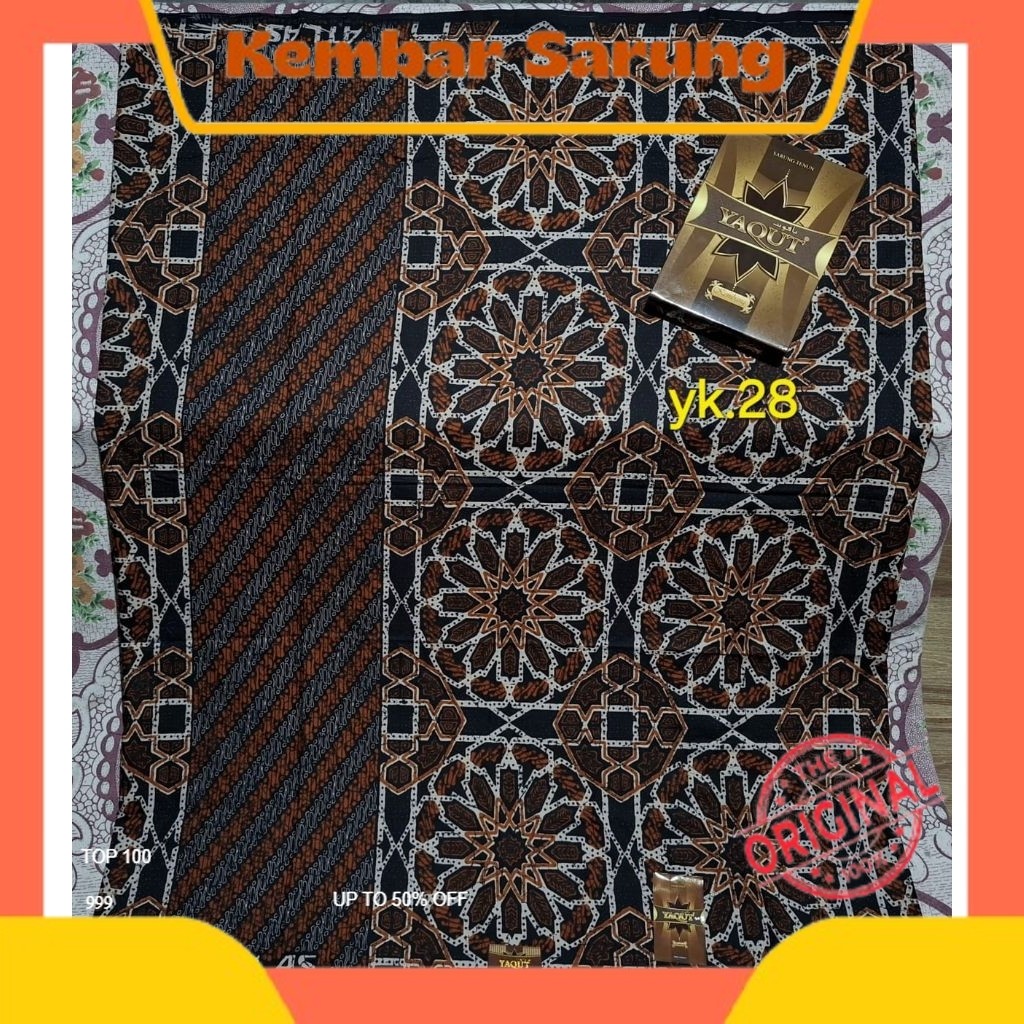 COD SARUNG ATLAS YAQUT KEMBANG DOBBY / SARUNG LAKI LAKI DEWASA