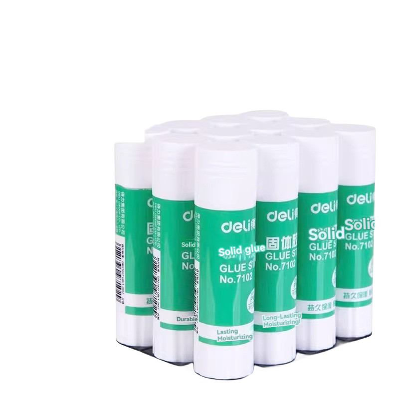 

Deli 7101 Glue Stick Solid Glue S (9g) 12 office finance super for students with large capacity and high viscosity solid