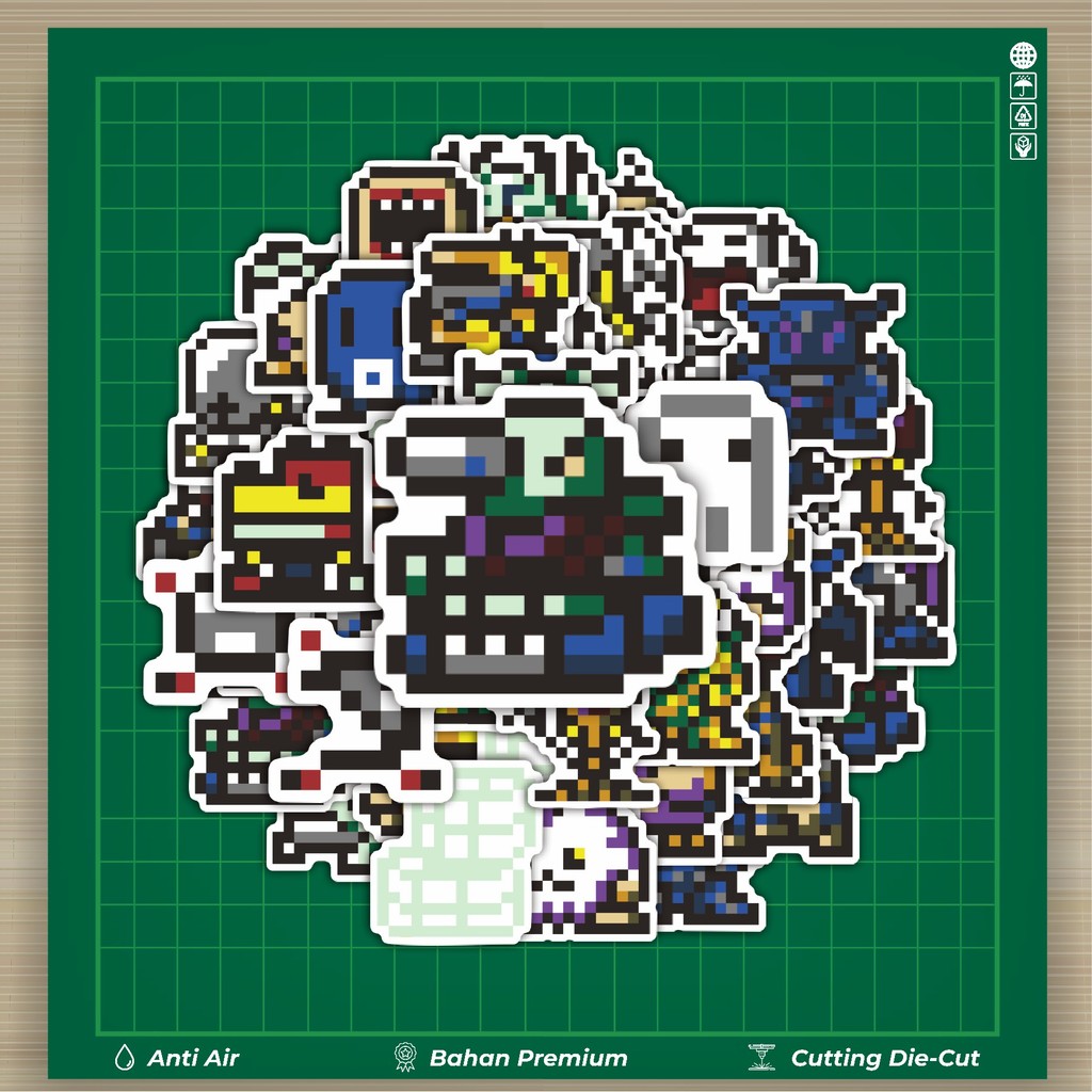 

HOT 50 PCS STIKER Stiker Pixel Digimon V14 Stiker Fashion Cars Decal Dingin Kartu Album Custom Vinyl Anti Air- Sticker Aesthetic Buku Journal Koper Casing HP Tablet Laptop Helm Motor Botol Minum