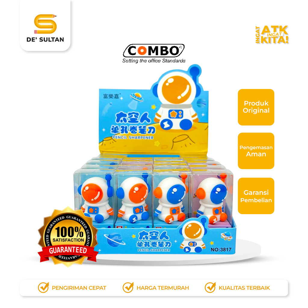 

COMBO RAUTAN TANGAN/ PENCIL SHARPENER ASTRONOT 3817 (1PC)