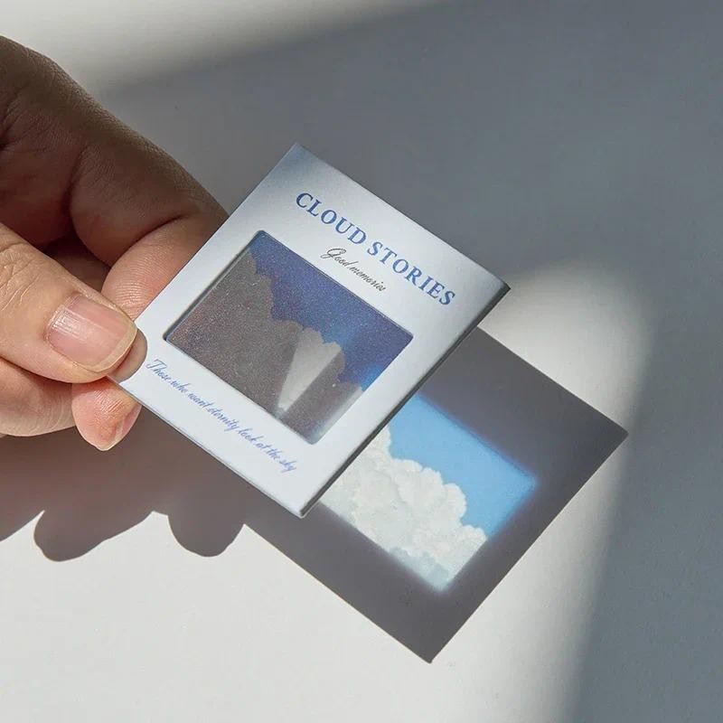 

Translucent Landscape Film Bookmark Aesthetic Book Page Reading Accessories DIY Decorative Card Pendant Keychain