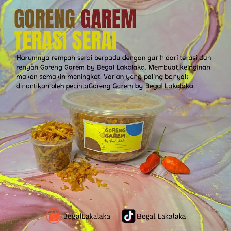 Goreng Garem Begal Lakalaka (Terasi Serai)