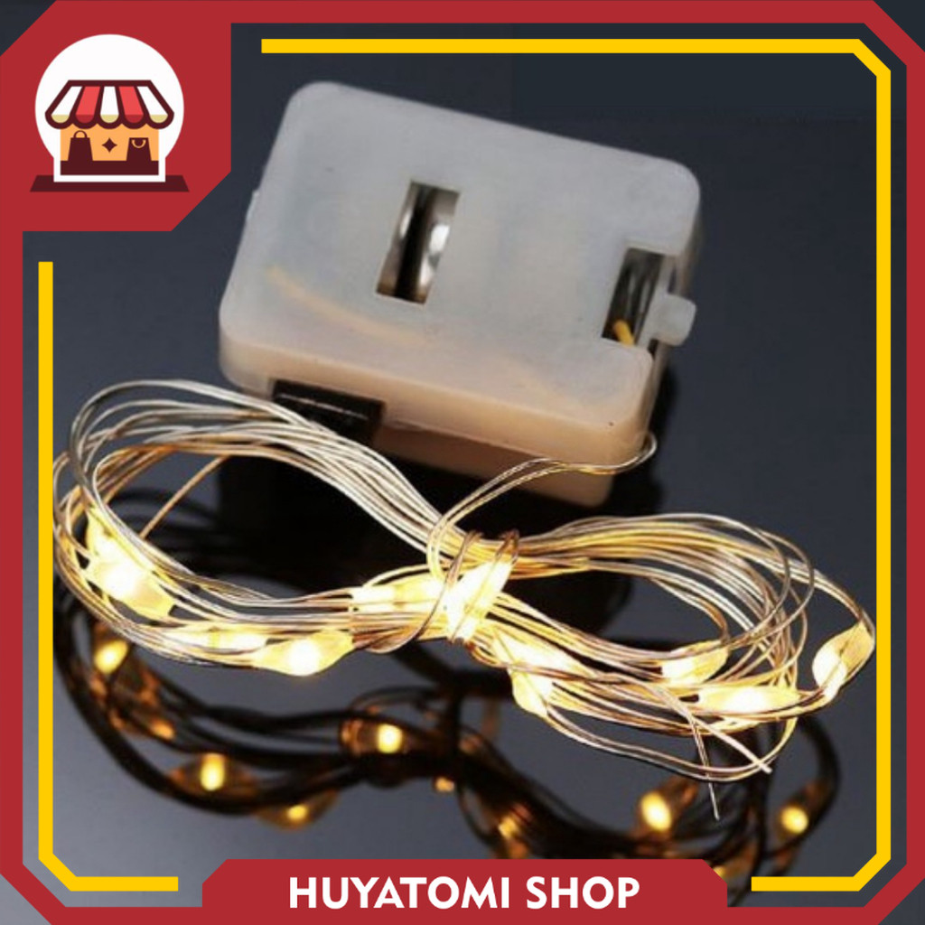 Promoo Lampu LED Kawat Warm White Tumblr Lamp Kamar Tidur Cahaya Penerangan Terang Gantung Tempel Wa