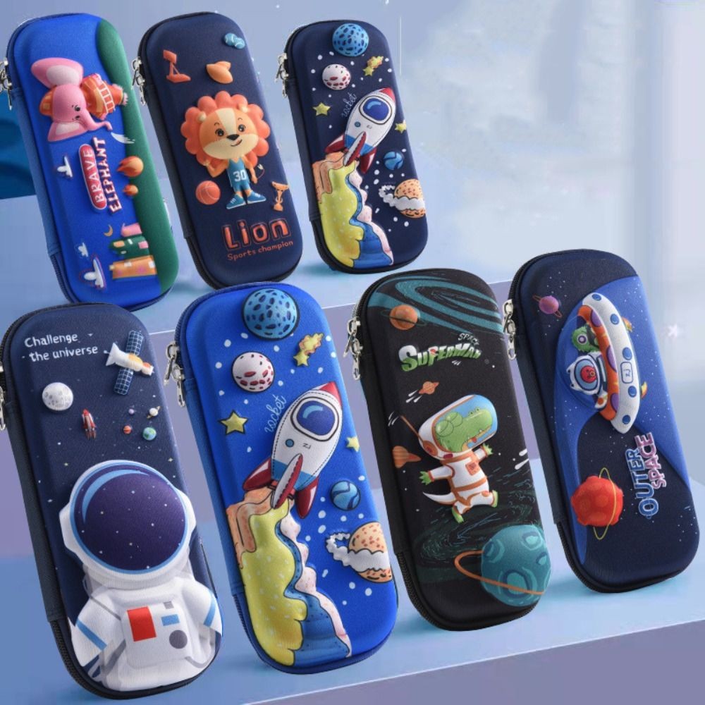 

Cute 3D Space Pen Case School Stationery Kawaii High Capacity Pencil Case Cartoon Pencil Box