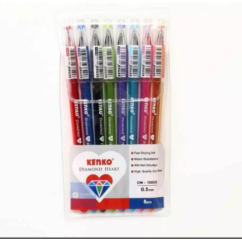 

Pulpen Gel Warna Kenko Dm-100S ( 1set/8wrn )
