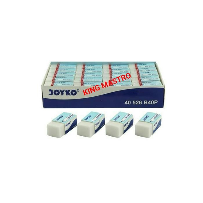 

JOYKO ERASER B40 BLACK & WHITE ( 1 PAX ISI 40 PCS) - Putih