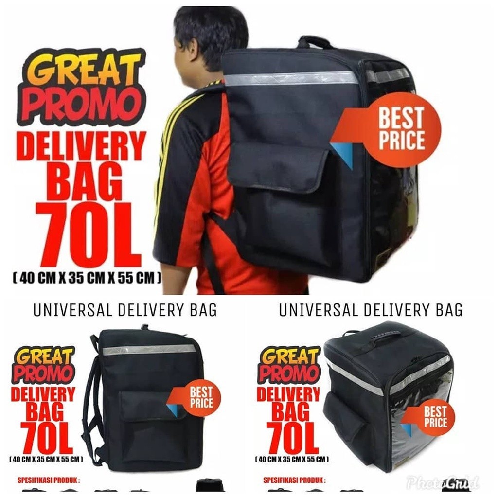 TAS GOFOOD TAS GRAB Tas Punggung kurir / Tas Delivery / Tas Kurir / Tas Grab / Tas Gofood ( ANTI AIR
