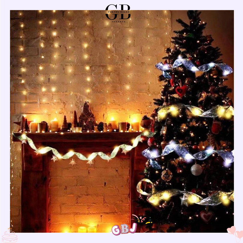 GBJ - Lampu LED Kain / Hiasan Dekorasi Pohon Natal