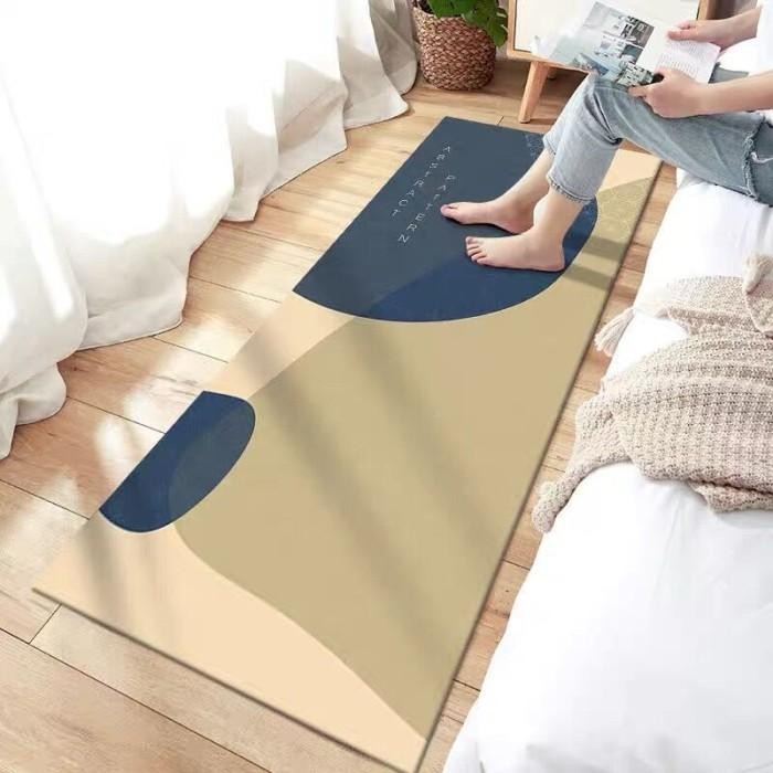 Uni Home - Karpet Keset Import Bulu Aestetic | Keset Rumah Keset Kaki - Minimalis BlueB