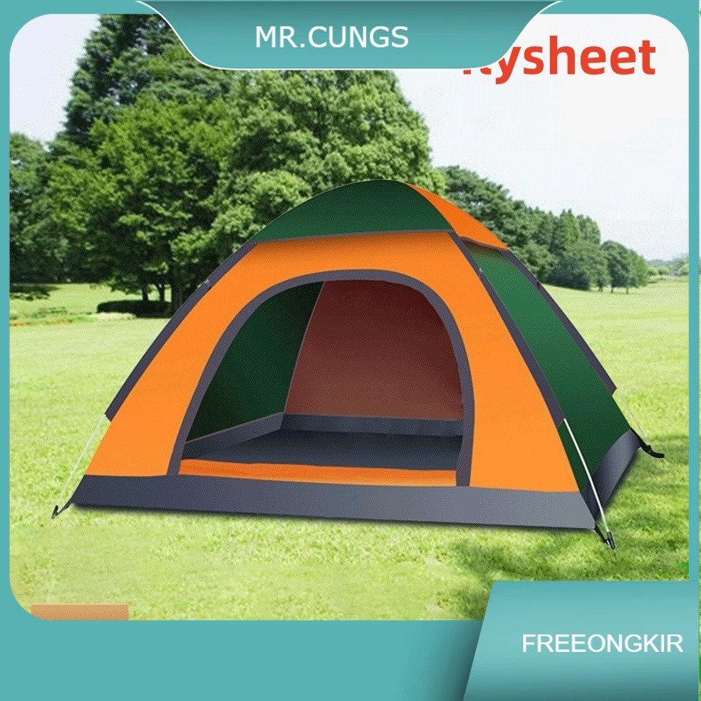 Tenda Camping Dome Waterproof Otomatis 6 Orang 4 Orang Anti Air Free Tas 2-4 Orang Orang Outdoor Ten