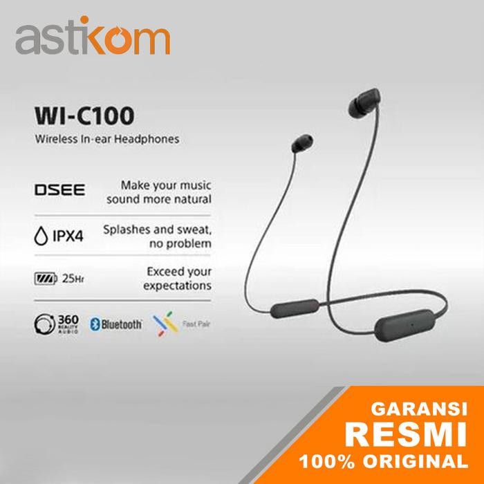 Earphone Sony WI-C100 Black