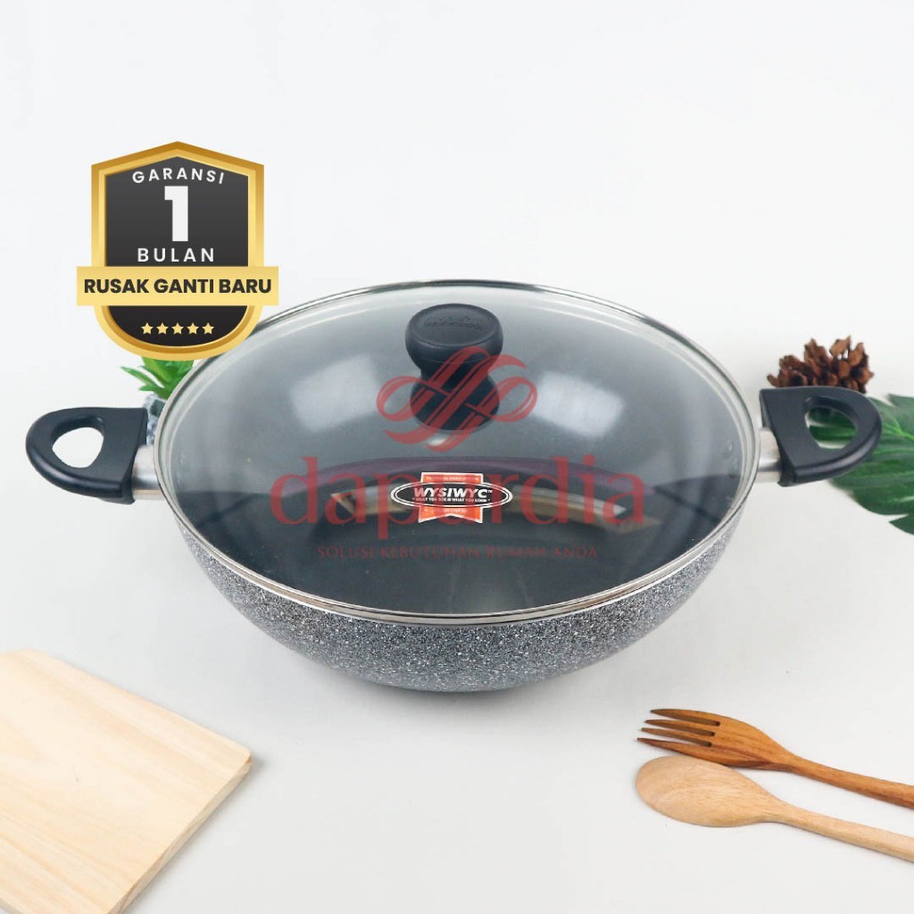 Terlaris Teflon Maxim Neostone Wok 30 cm Wajan Anti Lengket