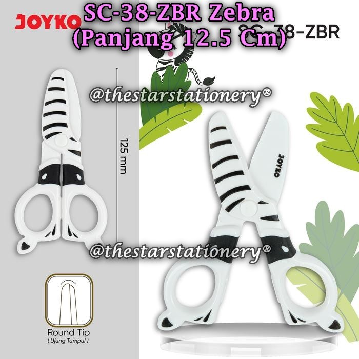 

(1 Biji) GROSIR Gunting JOYKO SC-38-ZBR Zebra / JOYKO Scissors Gunting SC-37~38 SC-38 SC38 (1 Biji)