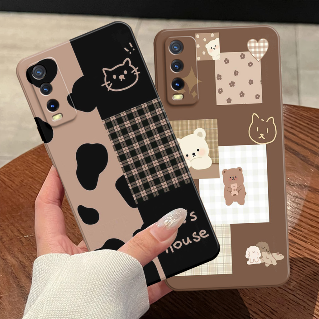Case Vivo Y20SG Y20S Y20 Y12S Casing Pelindung Camera Motif Bear