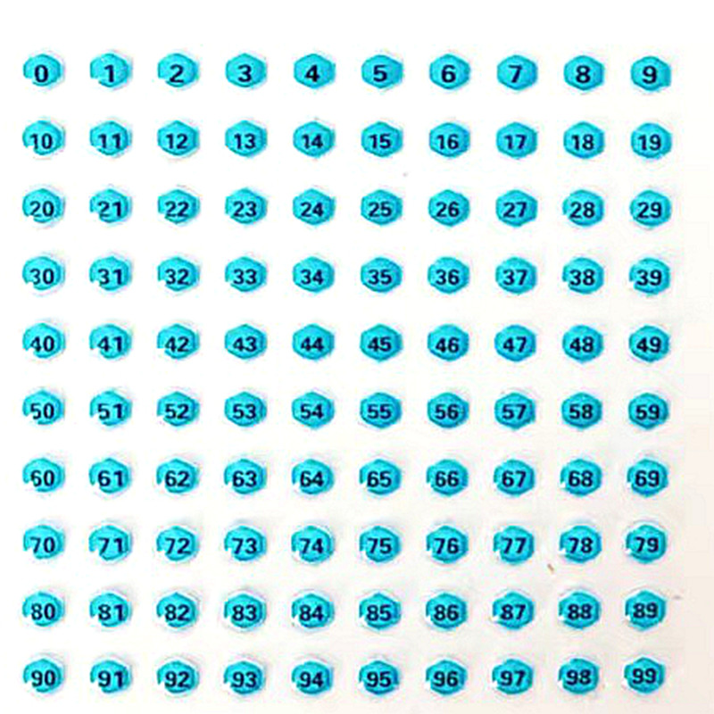 

10 Sheets Pack of Queen Marking Numbers 0-99 Numbers Each Sheet Queen Bee Marking Sticker Beekeeping Queen Marking Tools