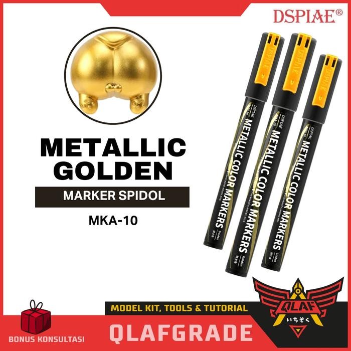

TERLARIS! Marker spidol Golden Metallic MKA-10 Emas Super Metalik Dspiae