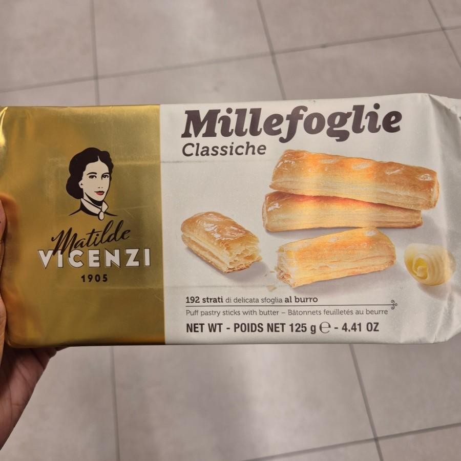 Matilde Vicenzi Millefoglie Classiche Puff Pastry Stick Import 125gr