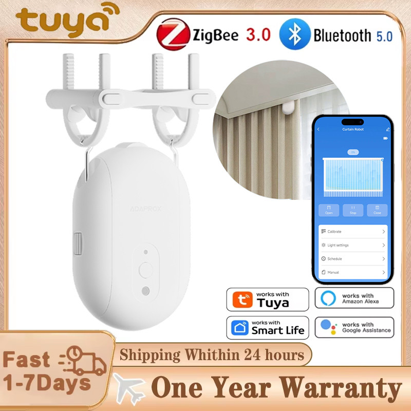 Tuya Zigbee/Bluetooth Track Curtain Robot Tuya Smart Rail Curtain Robot Smart Curtain Pusher Robot S