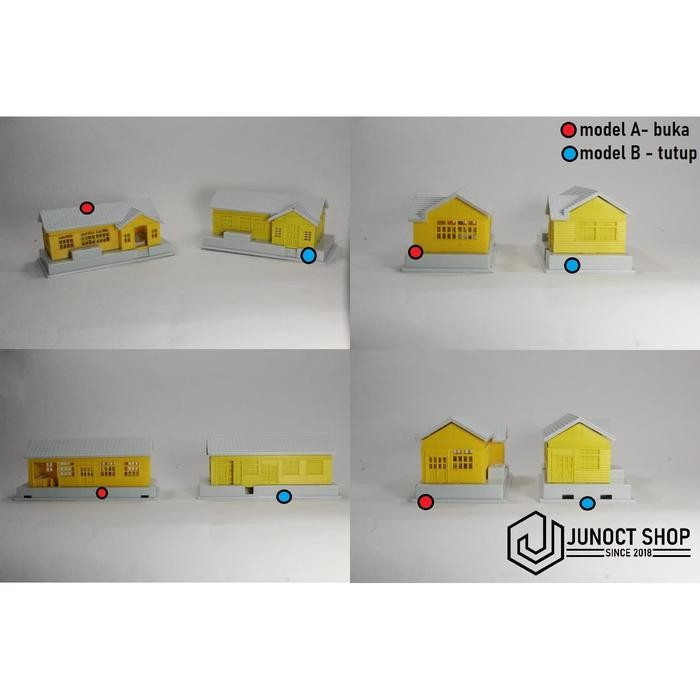 RUMAH GEDUNG BANGUNAN BUILDING HOUSE Y - DIORAMA / MAKET / MINIATUR - B - tutup