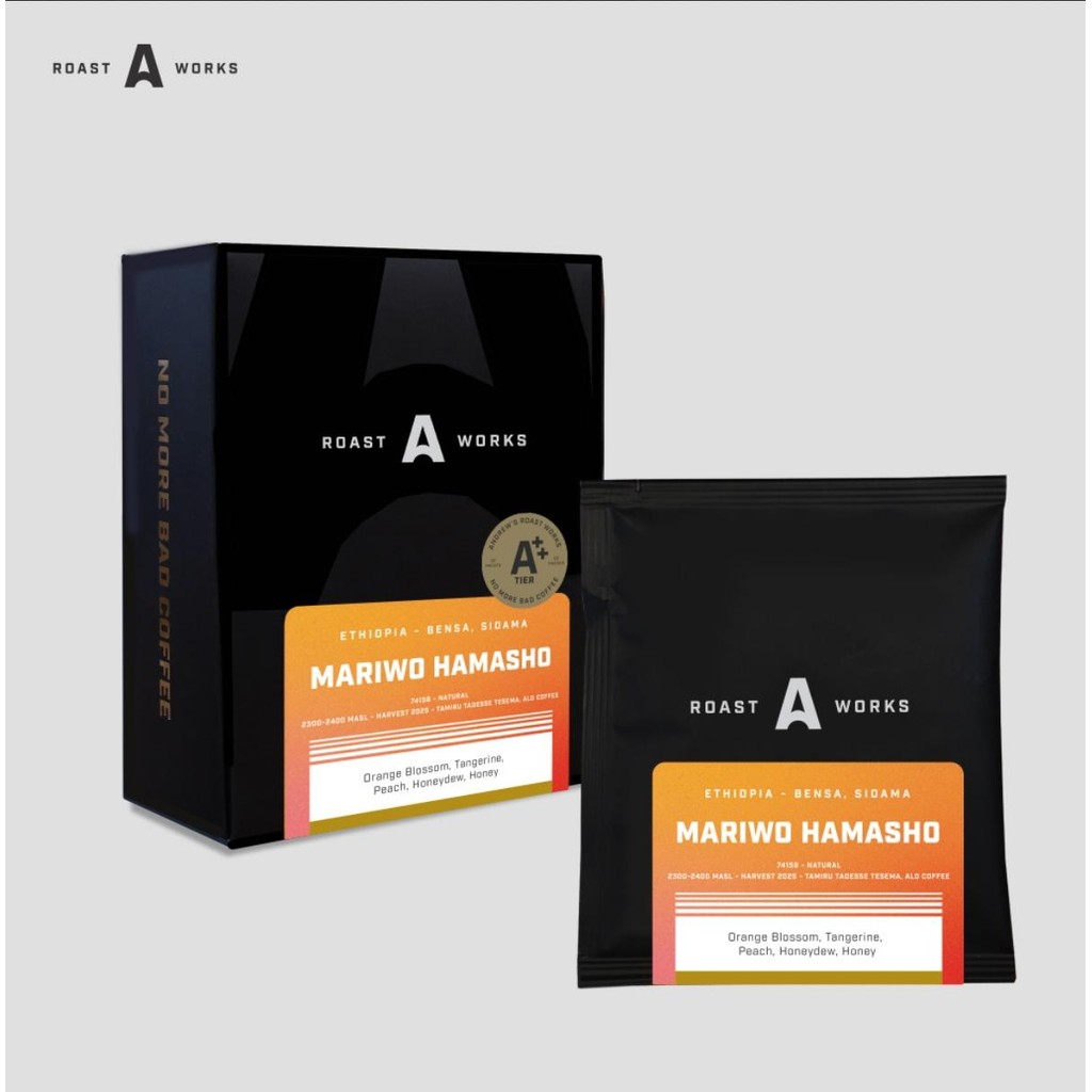 

Ethiopia Mariwo Hamasho 74158 Natural - Specialty Coffee Drip Bag
