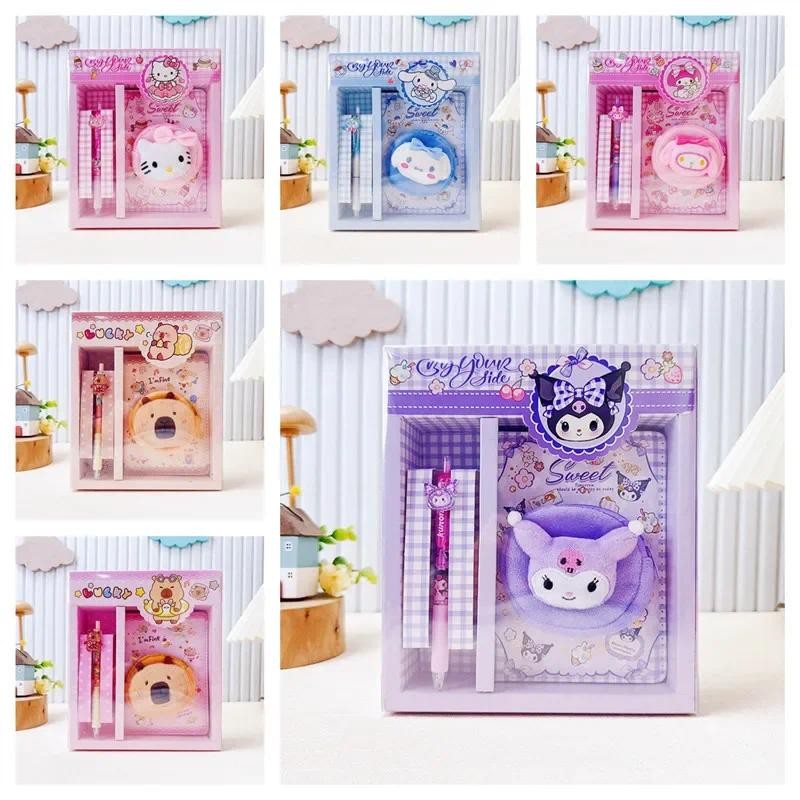 

Kuromi Stationery Set with Coin Purse 2023 New Journal Notebook Kawaii Planner Gift for Girls Birthday Childrens Day